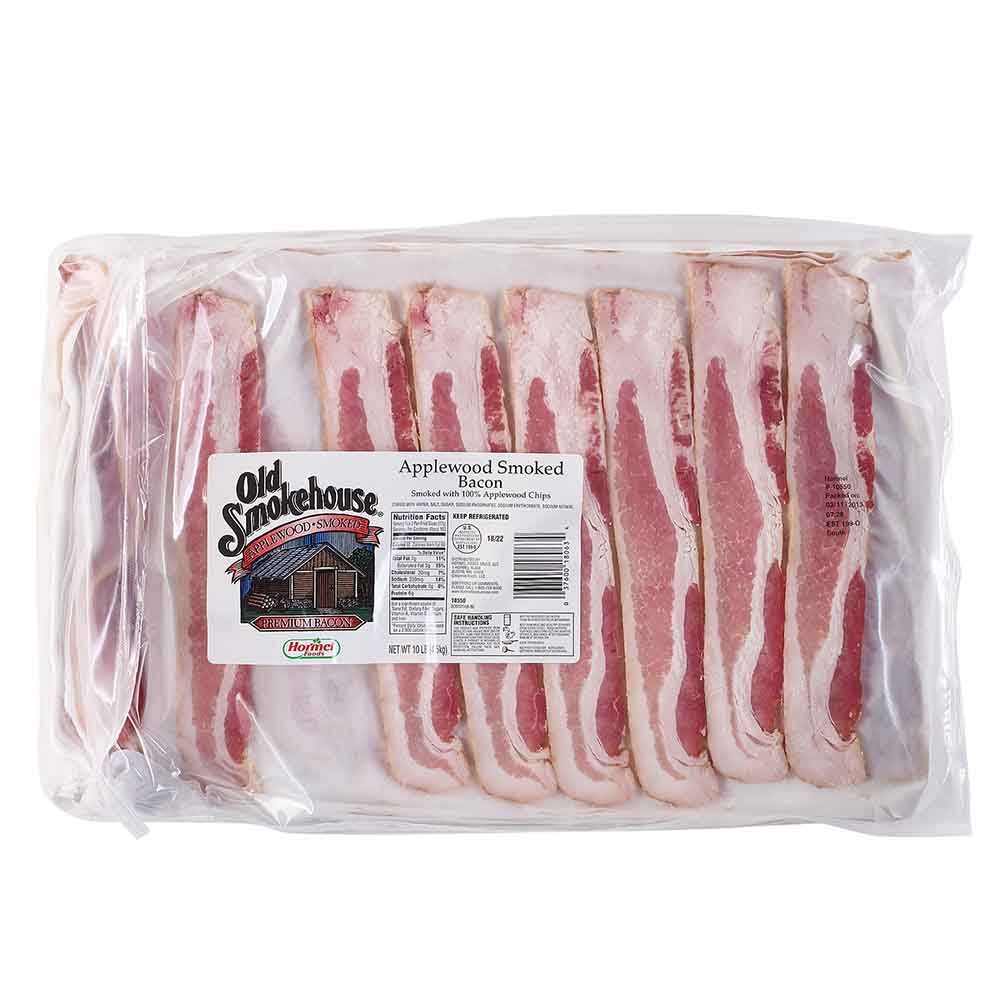 Product Image: OLD SMOKEHOUSE™ Tocino, Ahumado con Madera de Manzano, 18-22 rebanadas por libra