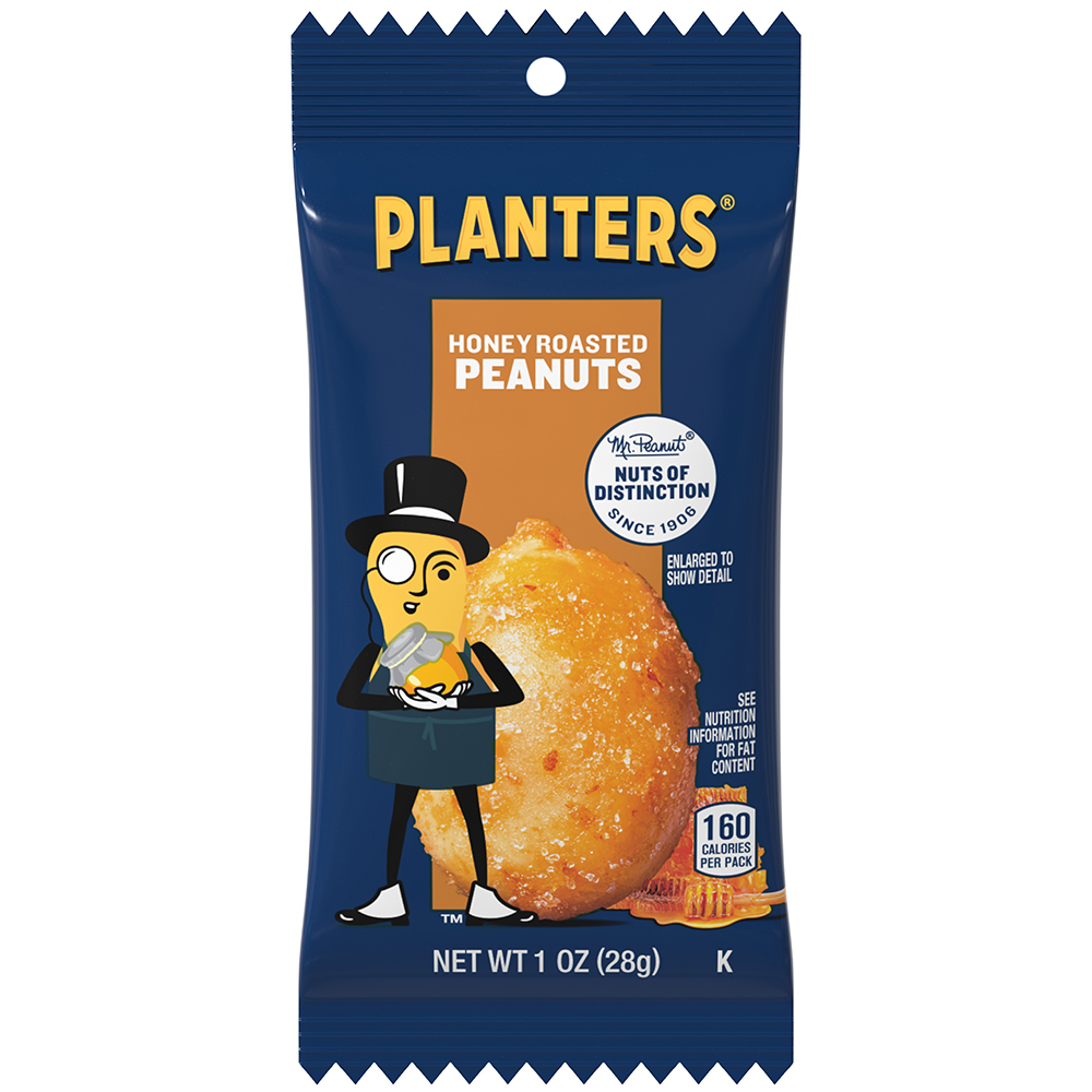 PLANTERS® Honey Roasted Peanuts, 144/28g